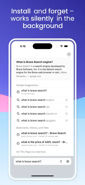 Braver Search screenshot 1
