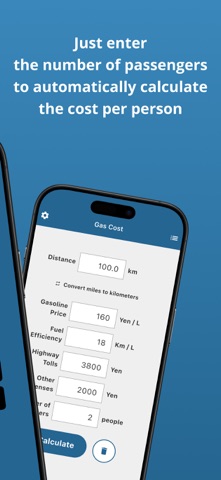 GasWari - Gas Cost Calculator iPhone screenshot