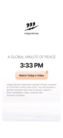Indigo Minute app screenshot