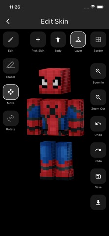 Skin Editor for Minecraft MCPE Screenshot 2 of 4