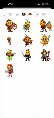Diver Mango Stickers screenshot