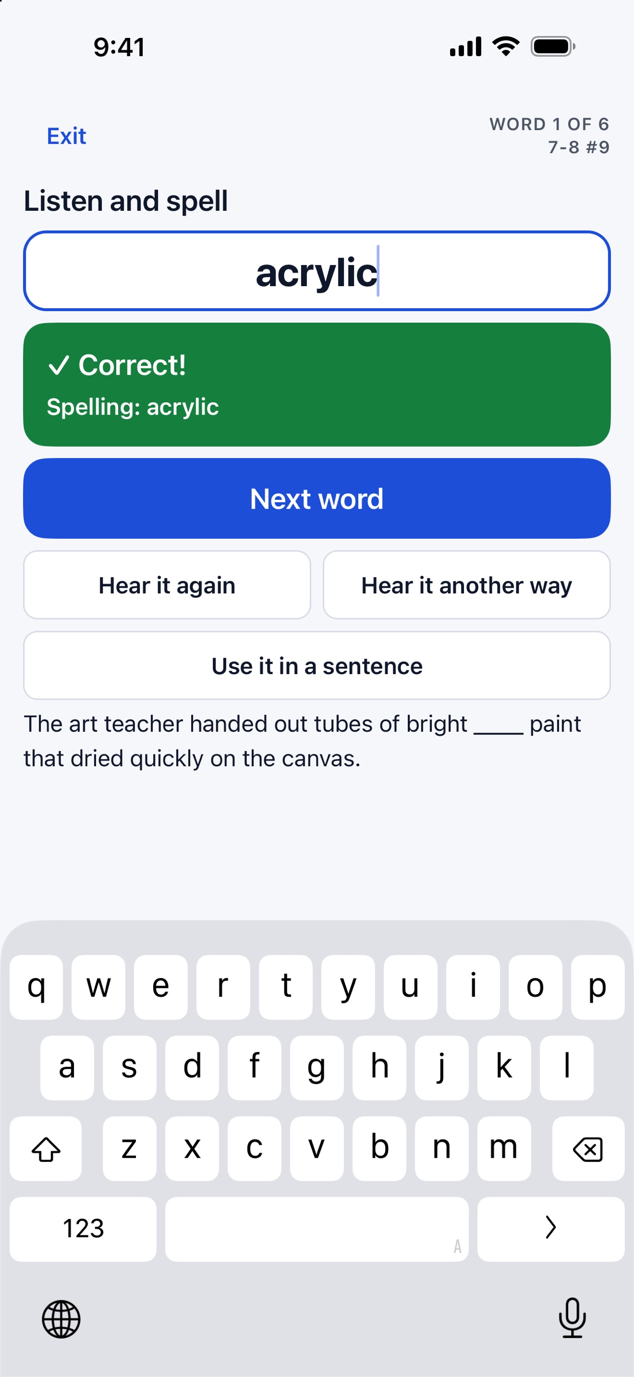 Screenshot 4 of Spell Champ Texas: UIL A+ Prep