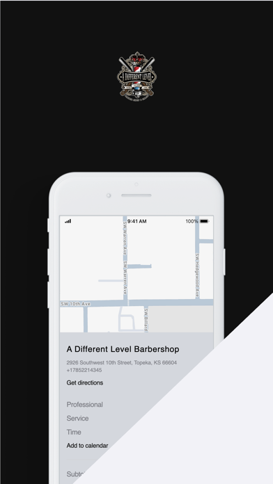 A Different Level Barbershop app screenshot