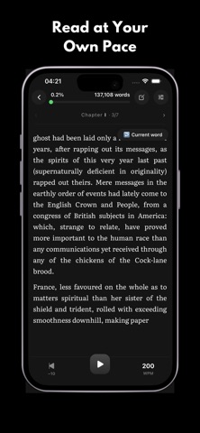 NimbleRead: Speed Reading iPhone screenshot