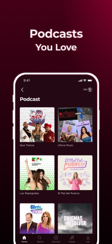Uforia: Music & Radio iPhone screenshot