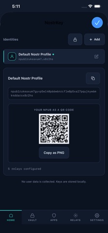 NostrKey Web Extension screenshot