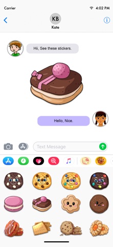 Yummy Biscuit Stickers iPhone screenshot