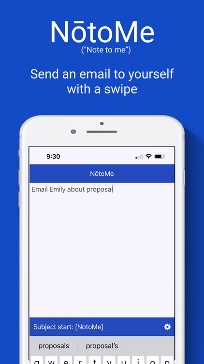 Email Myself - Note to self