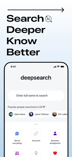 Deepsearch AI Search Assistant iPhone screenshot 1