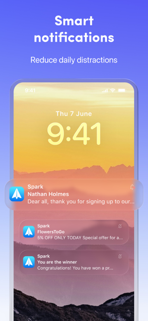 Spark AI Email & Calendar Screenshot