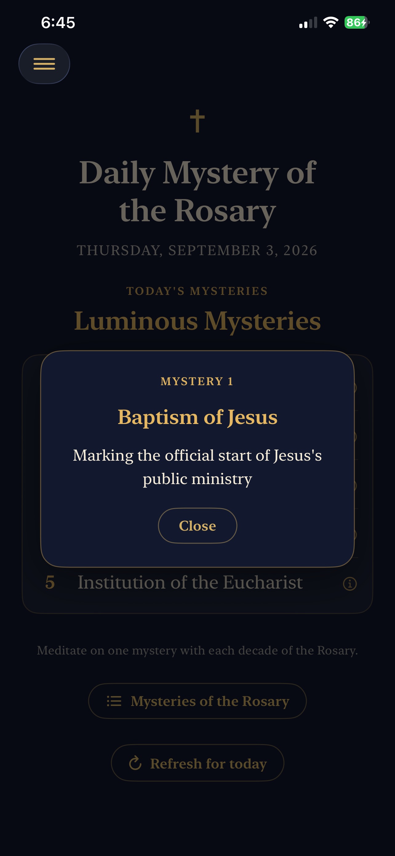 Screenshot 4 of DailyMisteryOfTheRosary