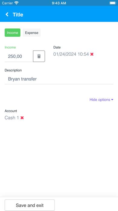 Cashbook Lite - Expense/Income Screenshot