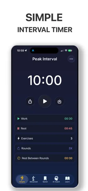 Interval Timer HIIT Workout screenshot 1