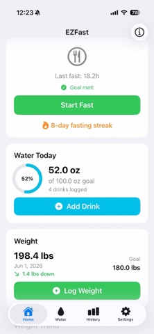 EZFast app screenshot