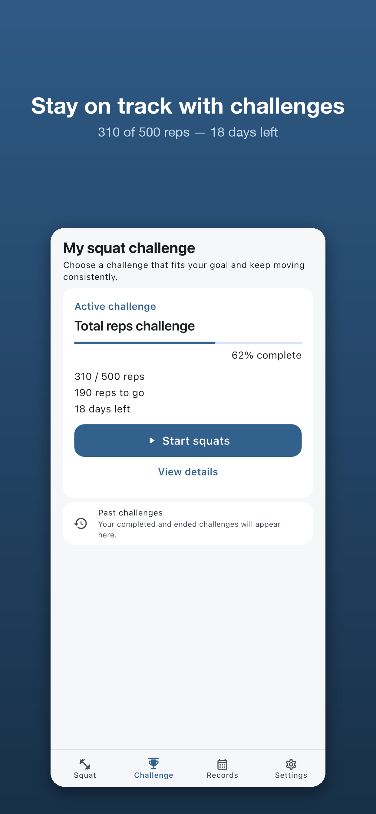 Squat Counter: MotionFit screenshot 3