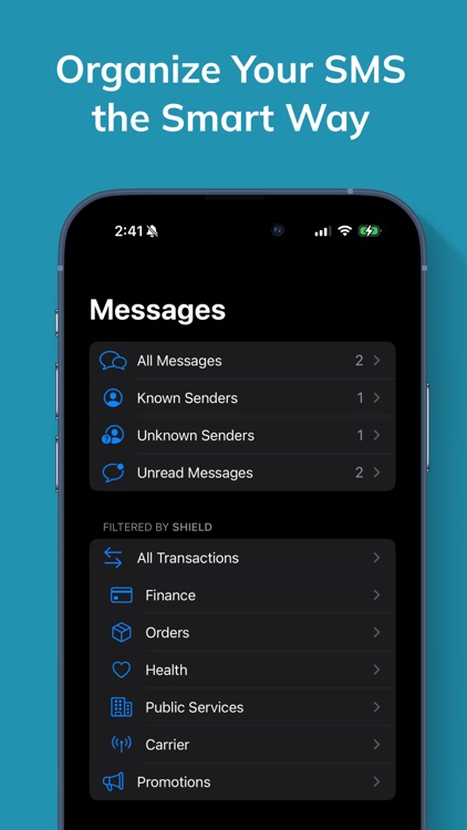 Shield - Spam text filter