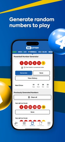 Massachusetts Lotto Results iPhone screenshot