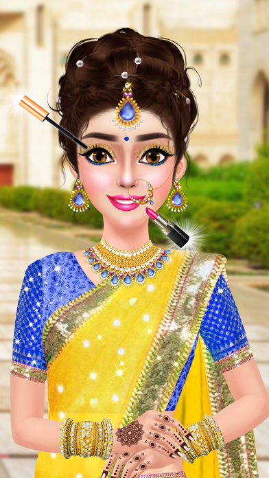 Indian Bridal Dress Up- Makeup Screenshot