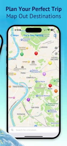 My Travel Map: Trip Tracker iPhone screenshot