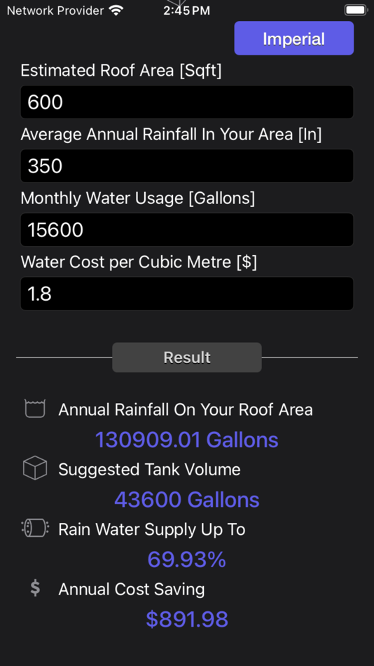 #3. Rainfall Calculator (iOS) 由: Nitrio