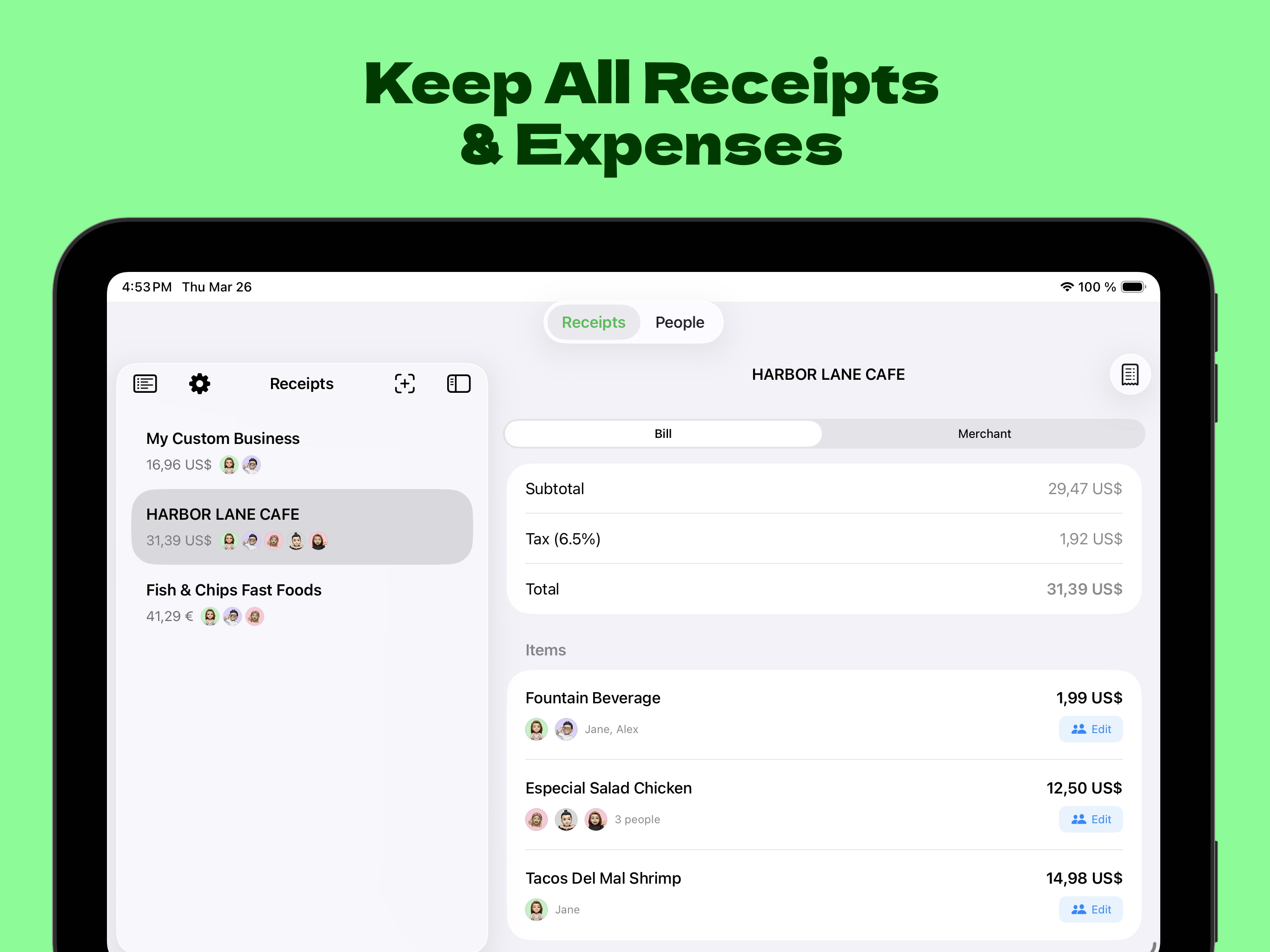 Bill Mate – AI Bills Splitter