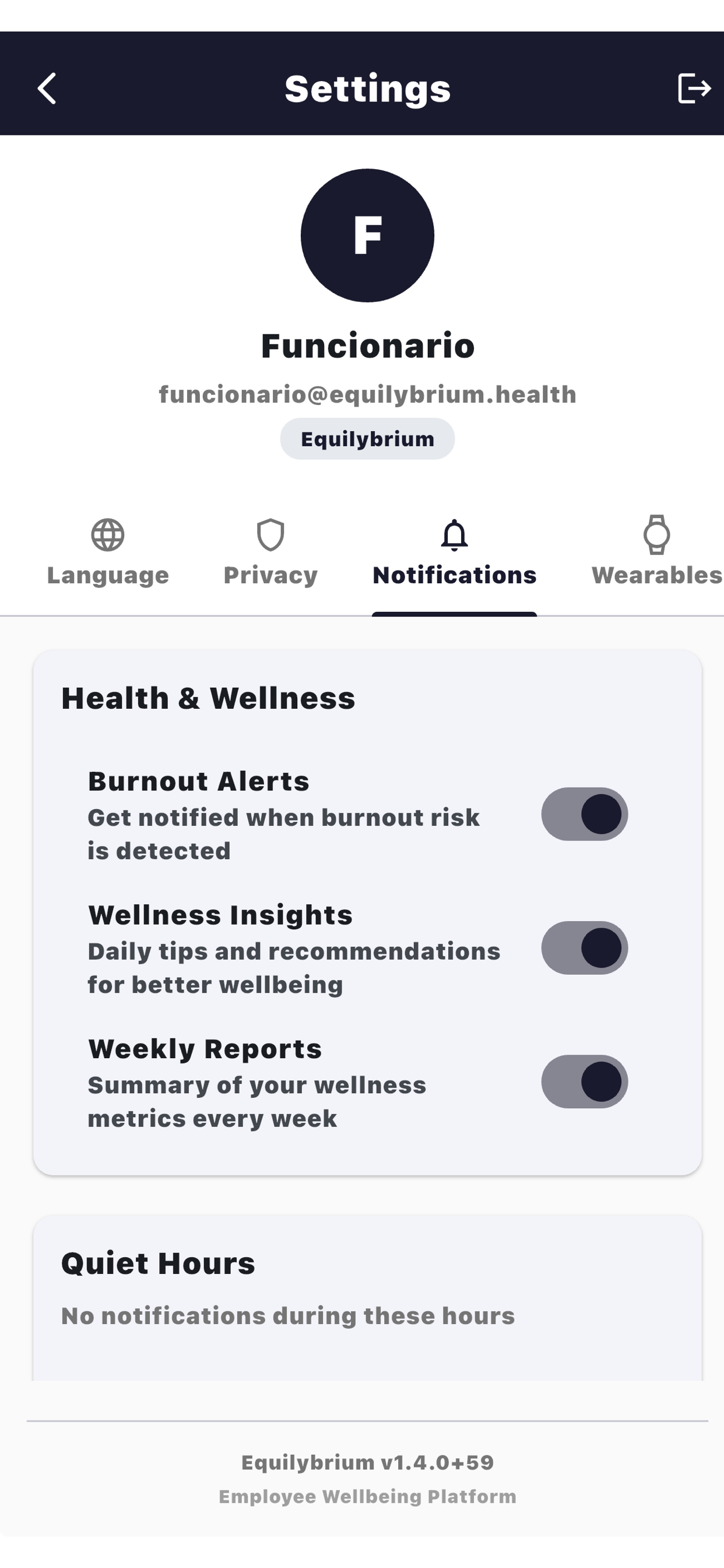 Equilybrium Health screenshot 9