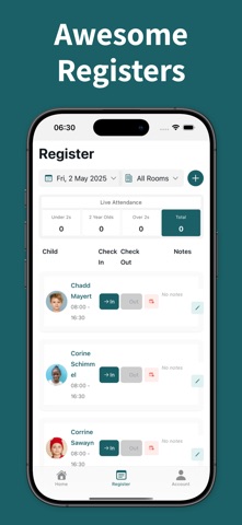 Pigeonhole Nursery Management screenshot