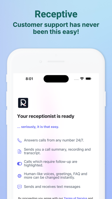 Receptive Screenshot