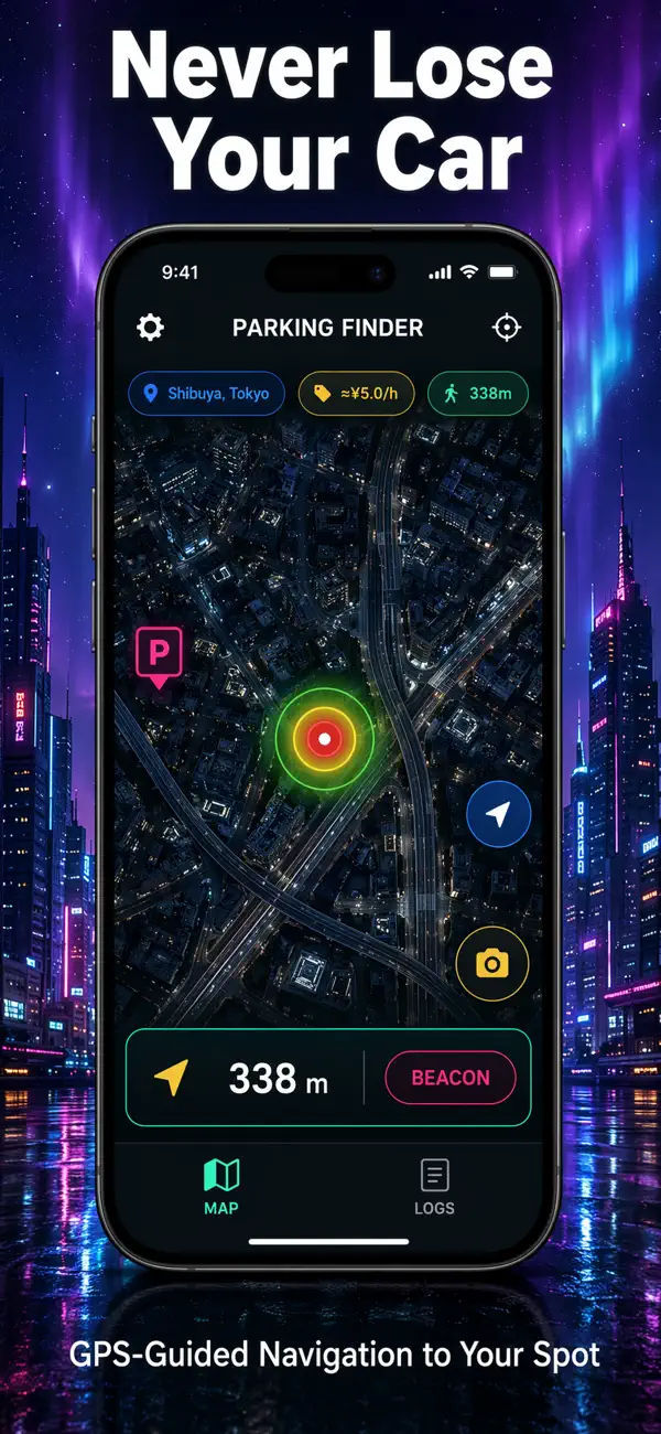 Screenshot #1 pour ParkTrack - GPS Compass