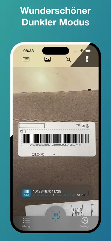 Pretty GS1 Barcode Scanner screenshot 5 of 7