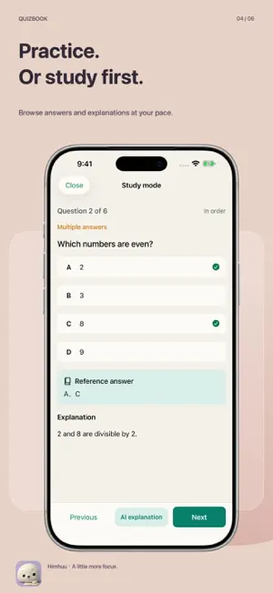 QuizBook - Practice & AI screenshot 4