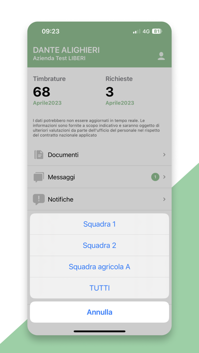 cartellino:facile Screenshot