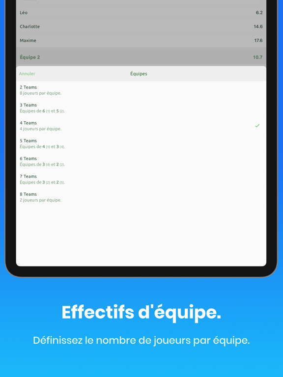 Screenshot #5 pour Générateur Équipes de Golf