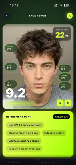 Loru: Looksmax AI Face Rating screenshot 3