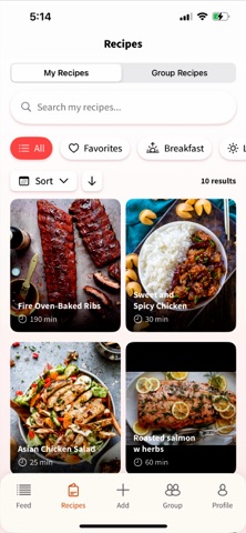 group recipes Screenshot 1 of 7