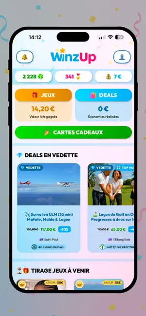 WinzUp : Jeux & Deals screenshot 1