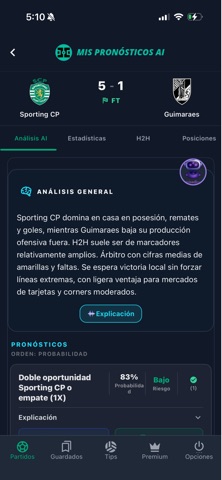 Mis Pronósticos AI iPhone screenshot 2