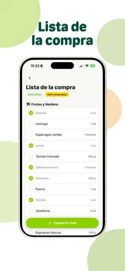 Captura de pantalla de Menú Y Lista Compra - Super en iPhone 5