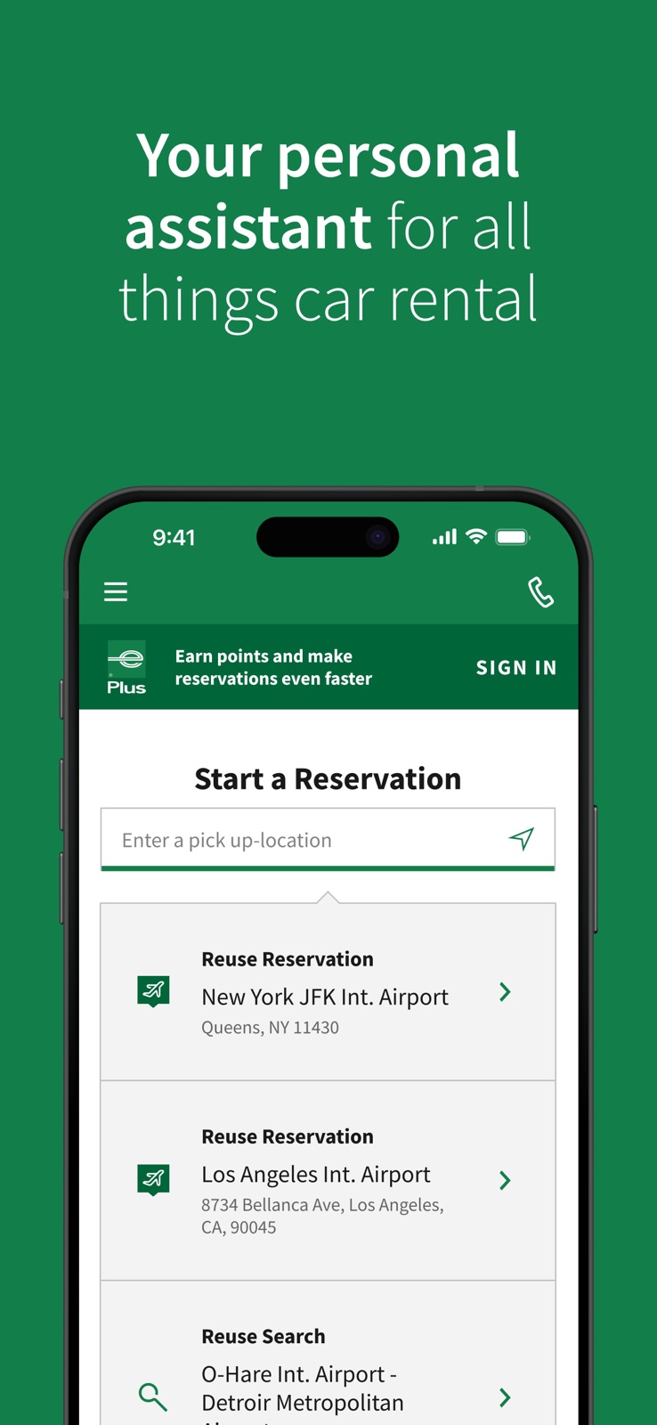 Enterprise Rent-A-Car iphone screenshot 3