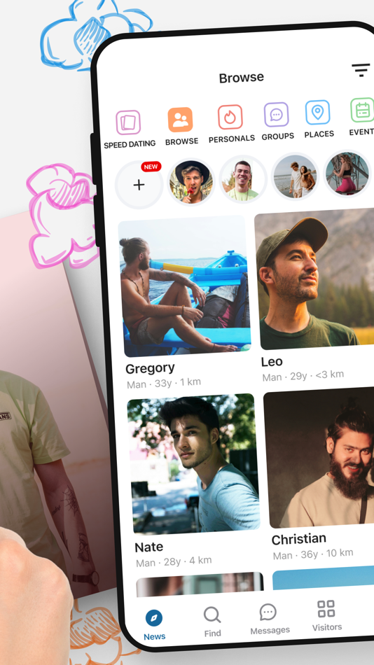 #2. POPCORN: Date, Flirt, Connect (iOS) 由: Ideawise Ltd.