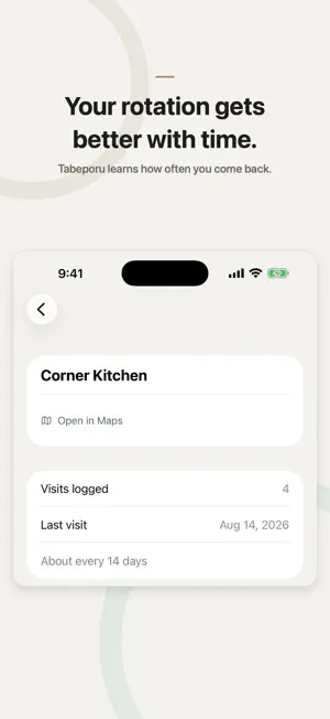 Tabeporu: Restaurant Log screenshot 3