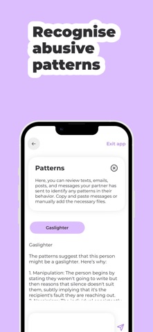 Violet+ Abuse Support Screenshot 1 of 5