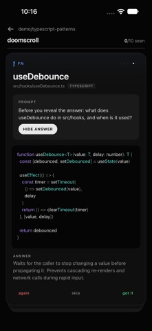 doomscroll: Learn Code Screenshot 2 of 3