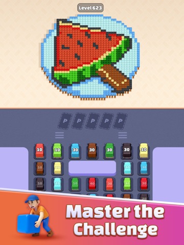 Pixel Hunt: Truck Flow Puzzle iPad screenshot