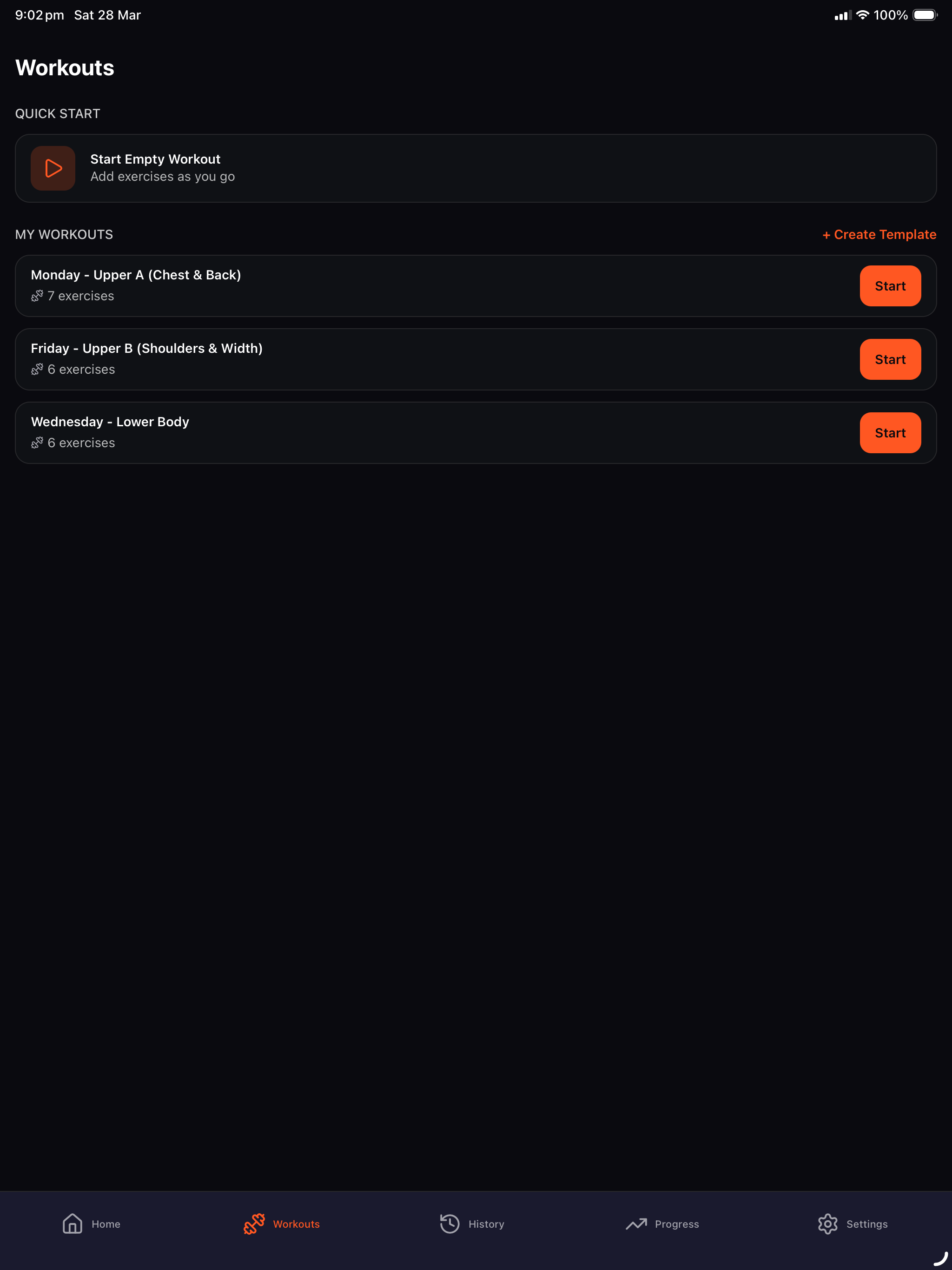FinalRep: Workout Tracker