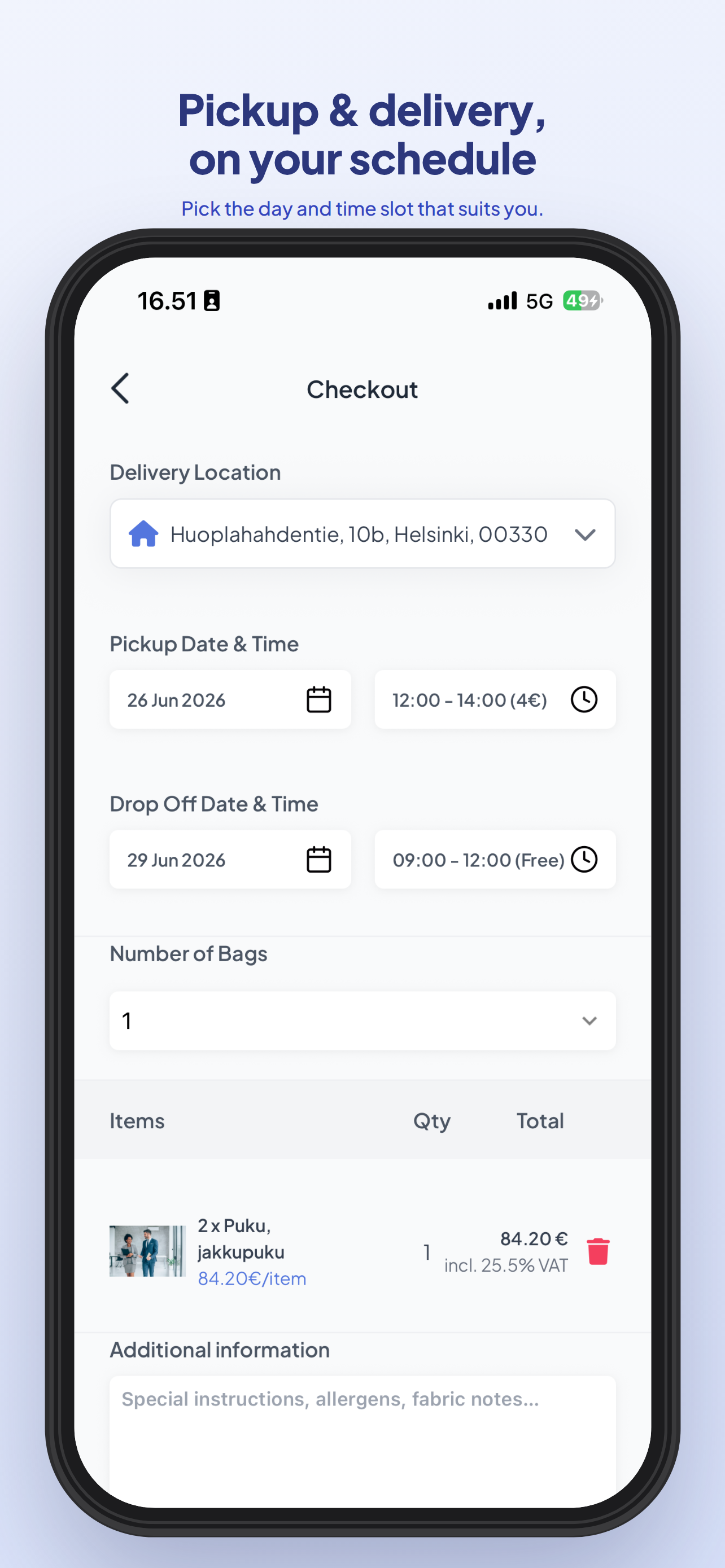 WashApp - Laundry Delivered