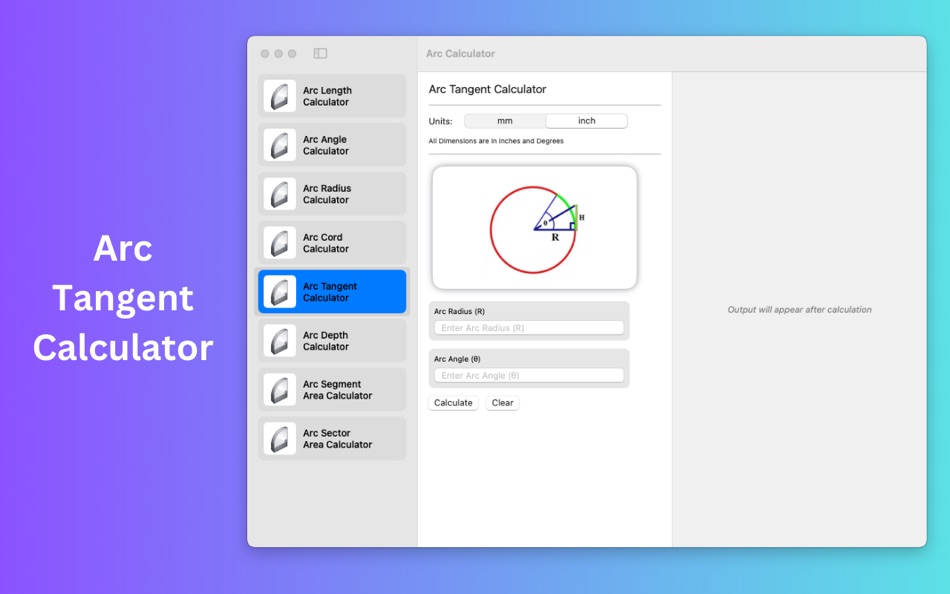 #5. Arc Calculation (macOS) di: Imran Pinjara