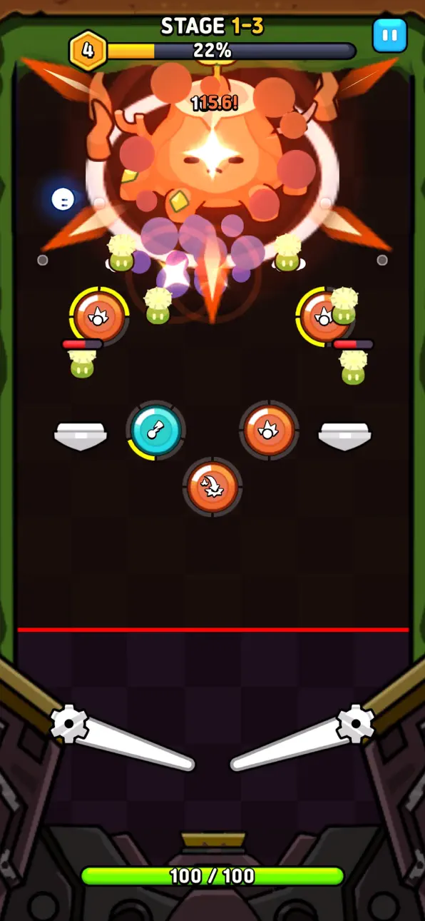 Ball in! Pinball Defense iOS Mod IPA screenshot 5 - iOS game interface