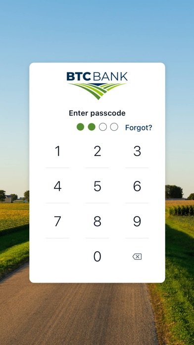 BTC Mobile Banking Screenshot