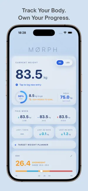 Morph - Weight Tracker & BMI screenshot 2